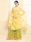 Adaa Jam Silk Cotton Designer Party Wear Wedding Embroidered Sharara Suit Collection 2953-2956